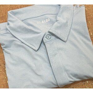 01.Algo Performance Polo Shirt Mens XXL-SH Stretch UV SPF 40 Short Sleeve Golf